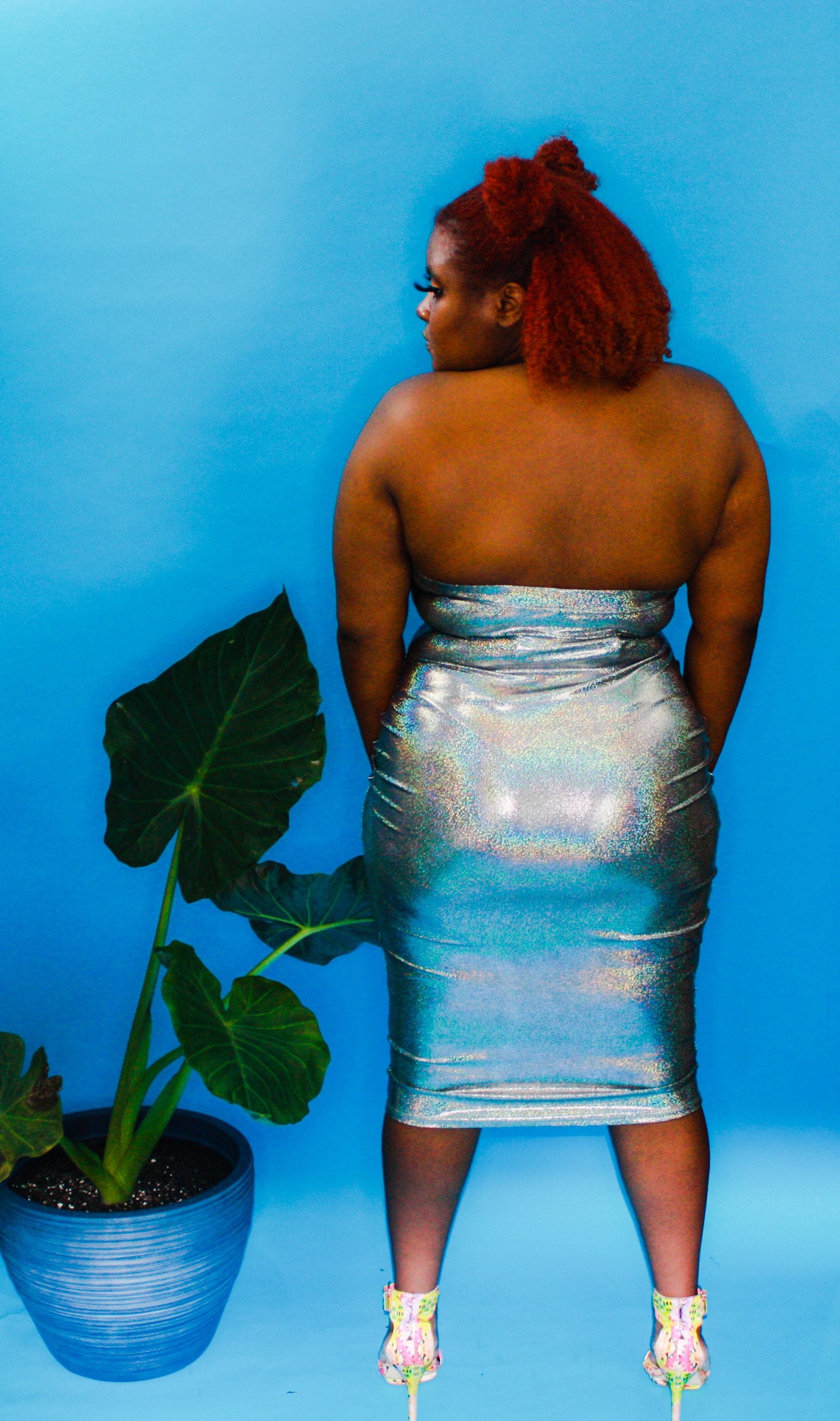 Gabby holographic dress - Ivy Reina
