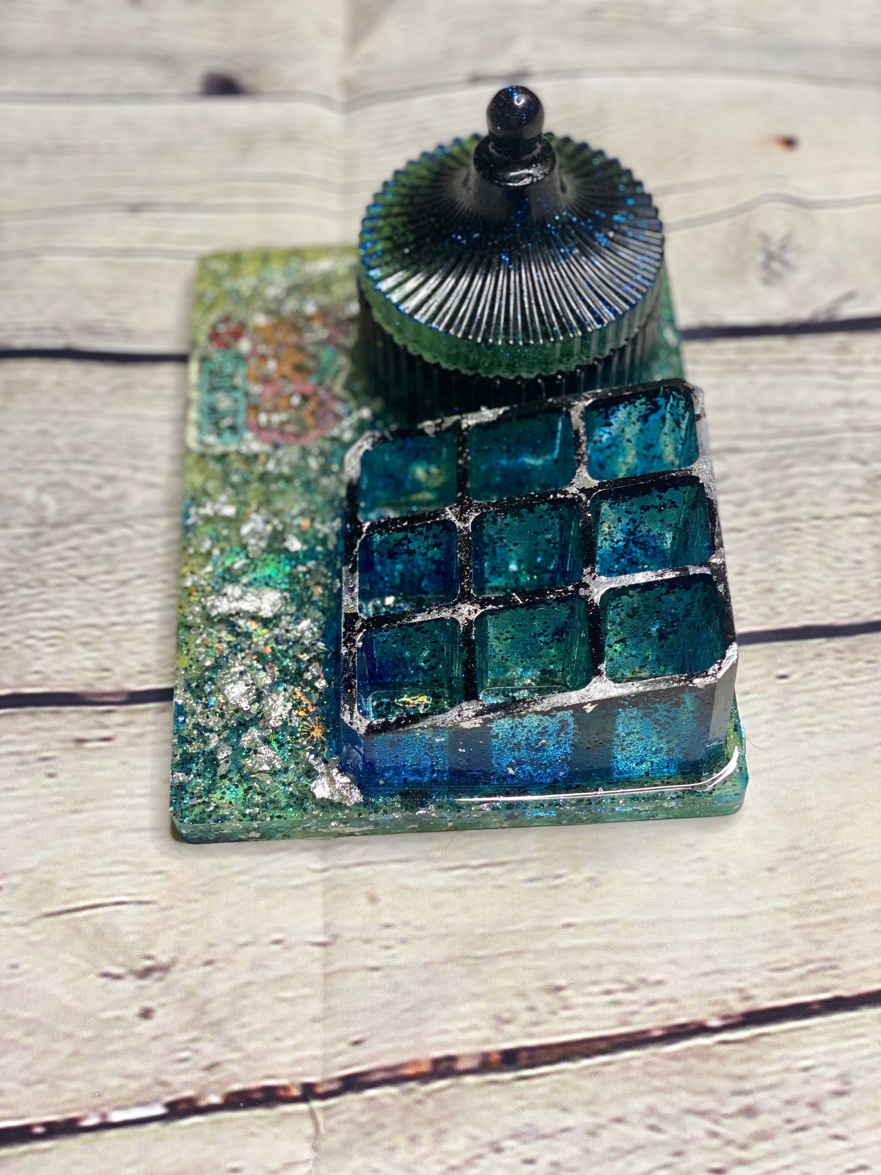 Dark Slate Gray Girl Gang Vanity Set Bathroom Accessories