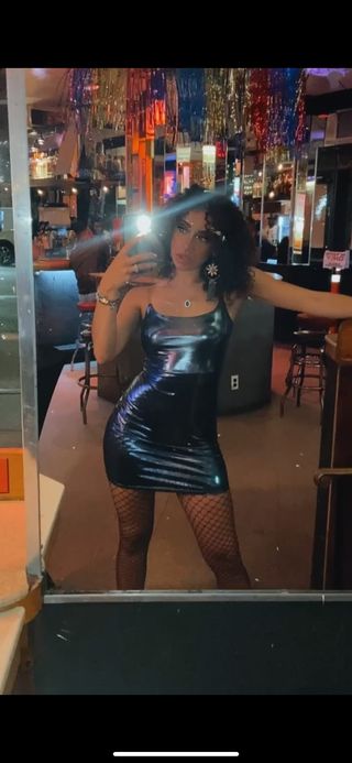 Black Kathy holographic dress Dress
