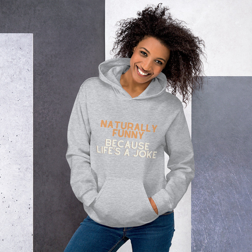 Dim Gray Naturally Funny Hoodie Coats & Jackets