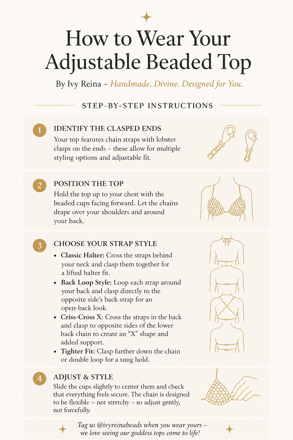 ✨ How to Wear Your Ivy Reina Beaded Top: Your statement piece, styled your way.