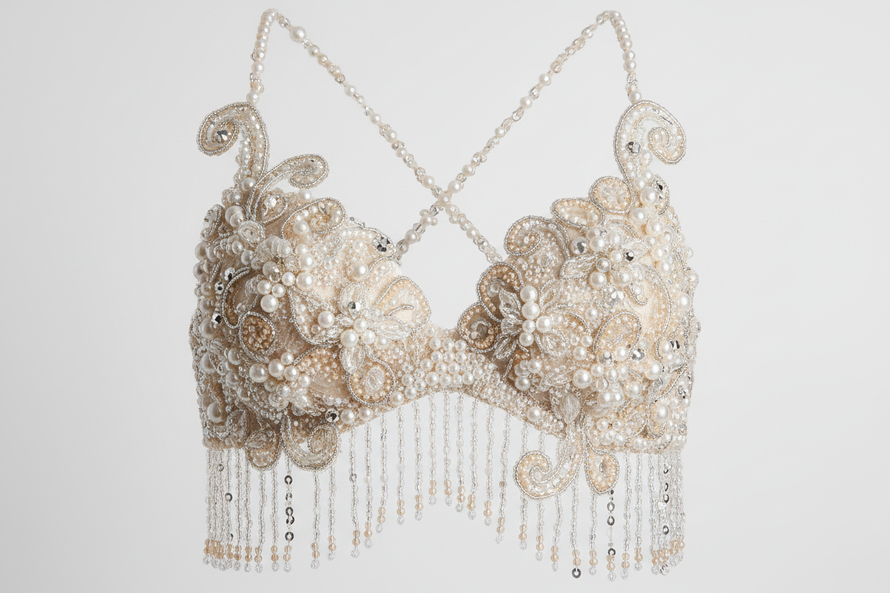 Handmade Mermaid-Inspired Fashion: How to Style Custom Beaded Bra Tops for Festivals and Beach Weddings