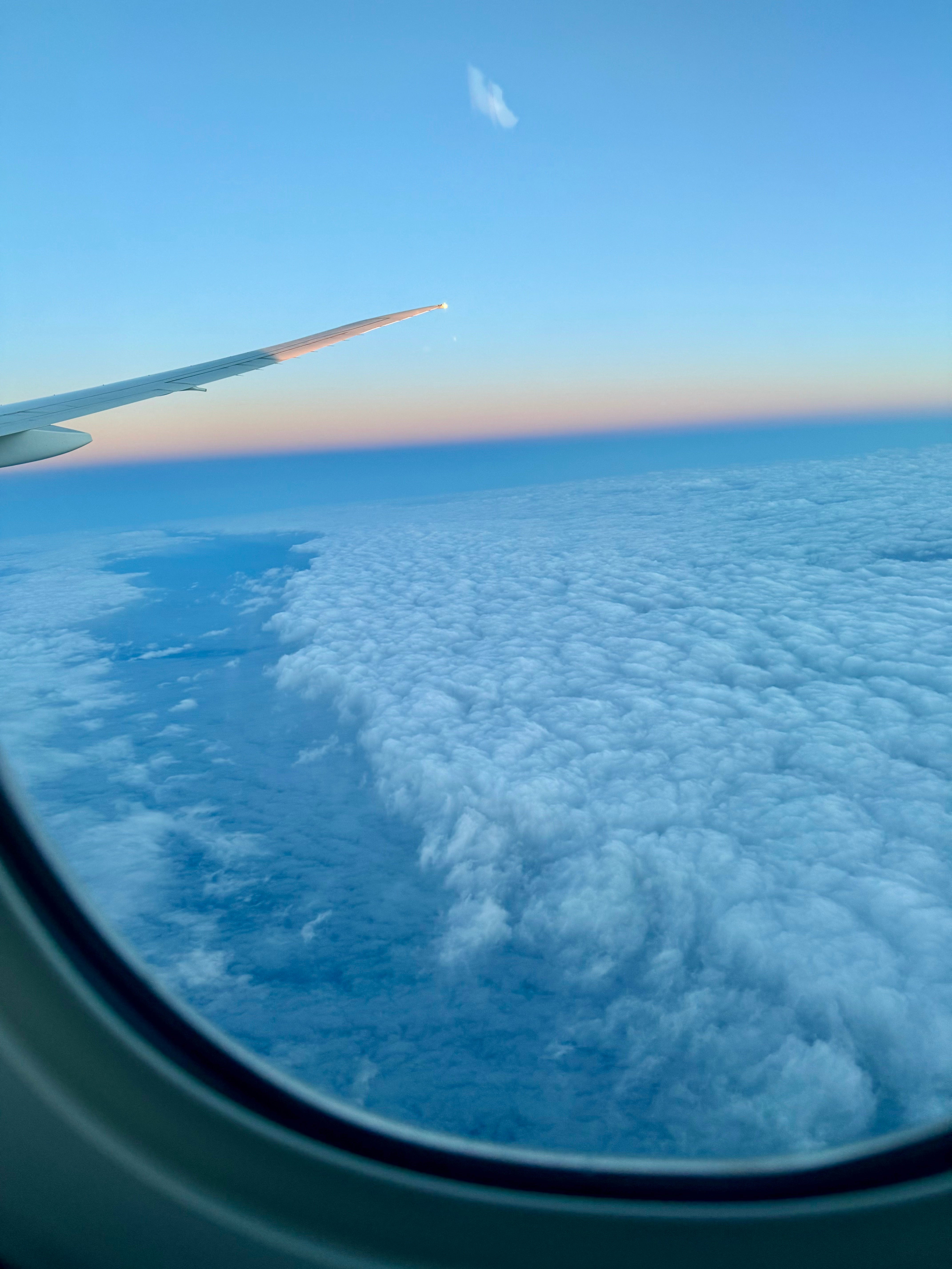 airplane, flight, clouds, sky, vacation
