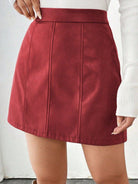 Sienna Mini Skirt with Zipper Trends