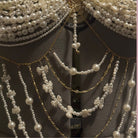 Black Devotion Pearl Beaded Couture Bra Top Accessories