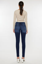 Beige Kancan Mid Rise Gradient Skinny Jeans Denim