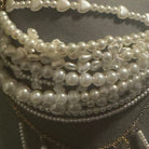 Black Devotion Pearl Beaded Couture Bra Top Accessories