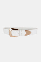 White Smoke Elastic Wide PU Belt Trends