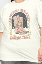 Beige Simply Love Full Size Vintage Western Cowgirls Graphic T-Shirt