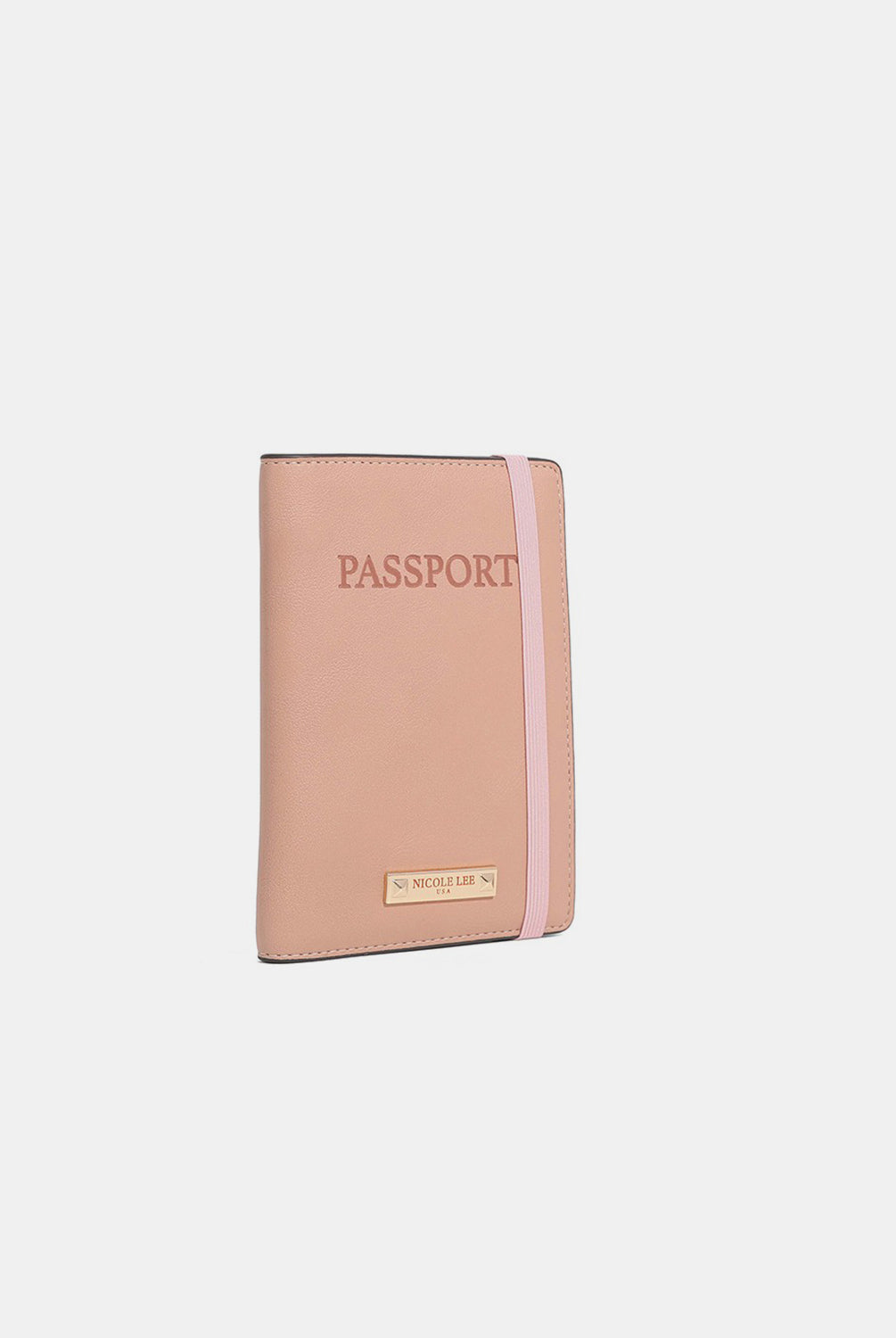 White Smoke Nicole Lee USA Solid Passport Wallet Wallet