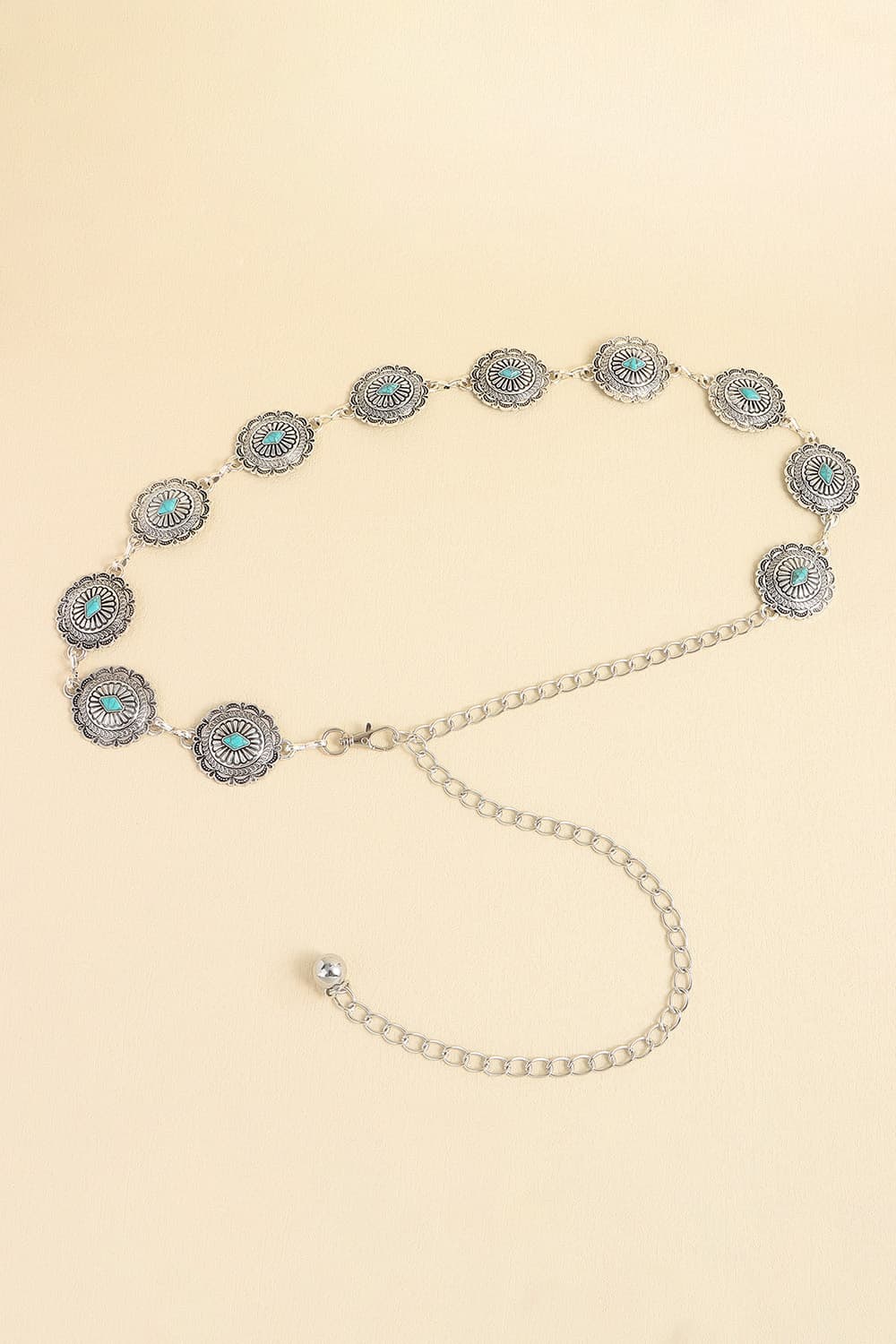 Bisque Vintage Turquoise Alloy Belt