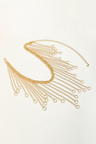 White Smoke Fringe Chain Alloy Belt Trends