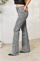 Light Gray Kancan High Waist Slim Flare Jeans Denim