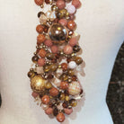 Light Gray The Legacy Tie: Handmade Beaded Statement Tie Necklace Accessories