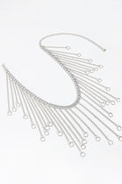 White Smoke Fringe Chain Alloy Belt Trends