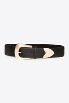 White Smoke Elastic Wide PU Belt Trends