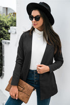 Light Gray Three-Quarter Sleeve Blazer Trends