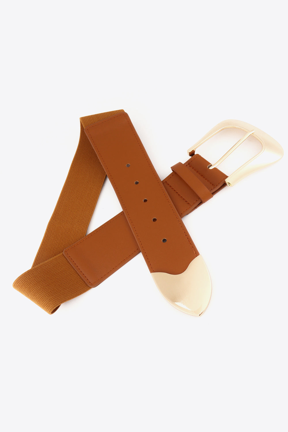 Sienna Elastic Wide PU Belt Trends