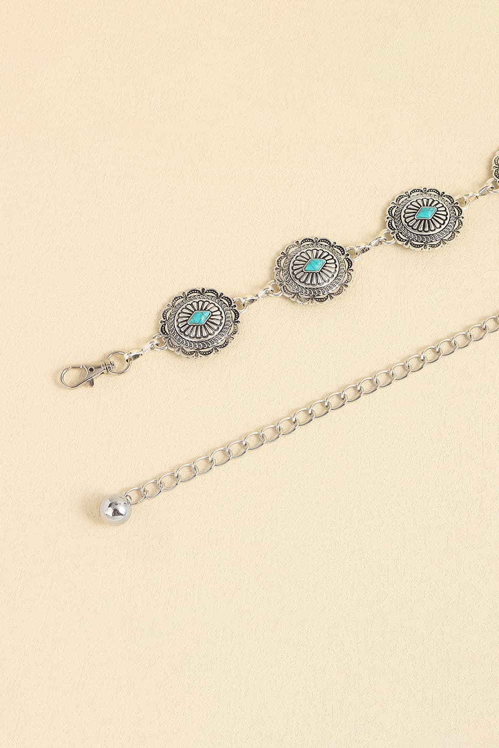 Bisque Vintage Turquoise Alloy Belt