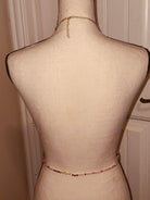 Wheat Lover Girl Pink Beaded Body Chain