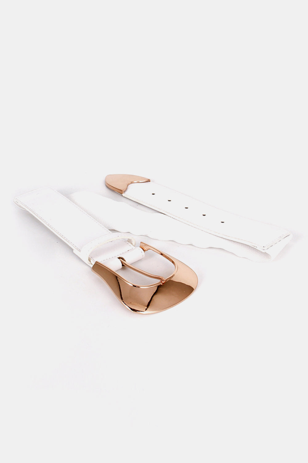 White Smoke Elastic Wide PU Belt Trends