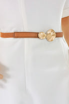 Light Gray PU Leather Belt Trends