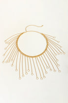 White Smoke Fringe Chain Alloy Belt Trends