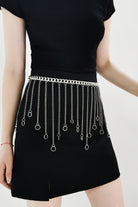 Light Gray Fringe Chain Alloy Belt Trends