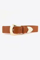 White Smoke Elastic Wide PU Belt Trends