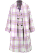 Thistle Plaid Button Up Long Sleeve Coat Coats & Jackets