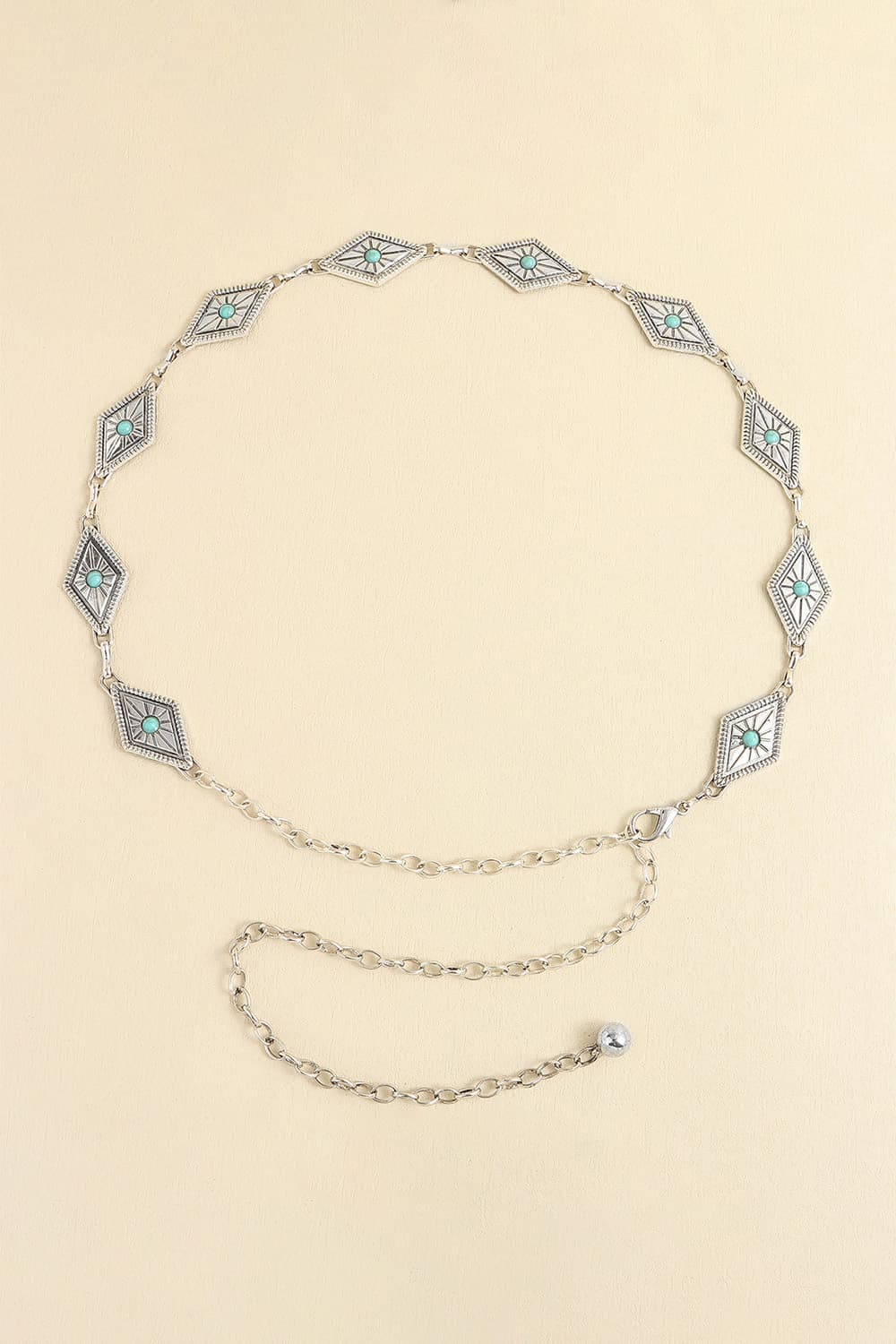 Bisque Vintage Turquoise Alloy Belt