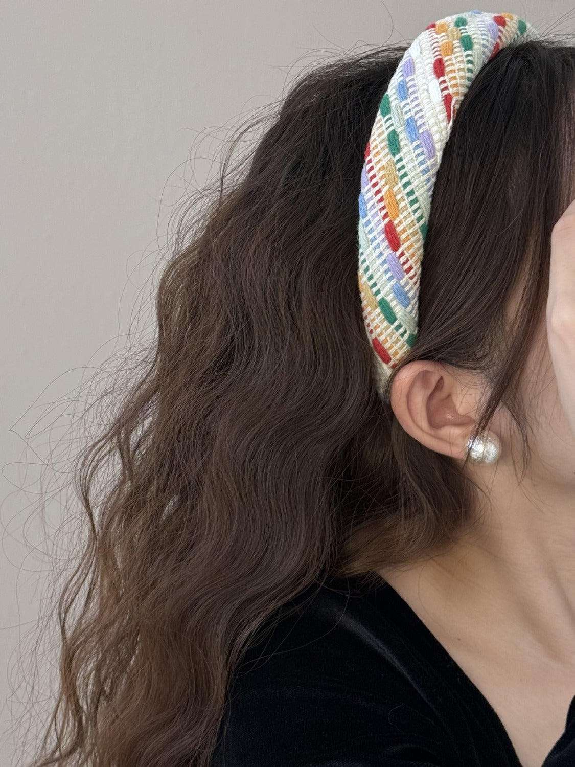 Gray Colorful Polyester Hair Headband Trends