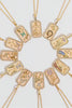 Rhinestone Constellation Pendant Copper Necklace - AI Generated
