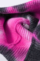 Maroon Tie-Dye Cuffed Knit Beanie VEST