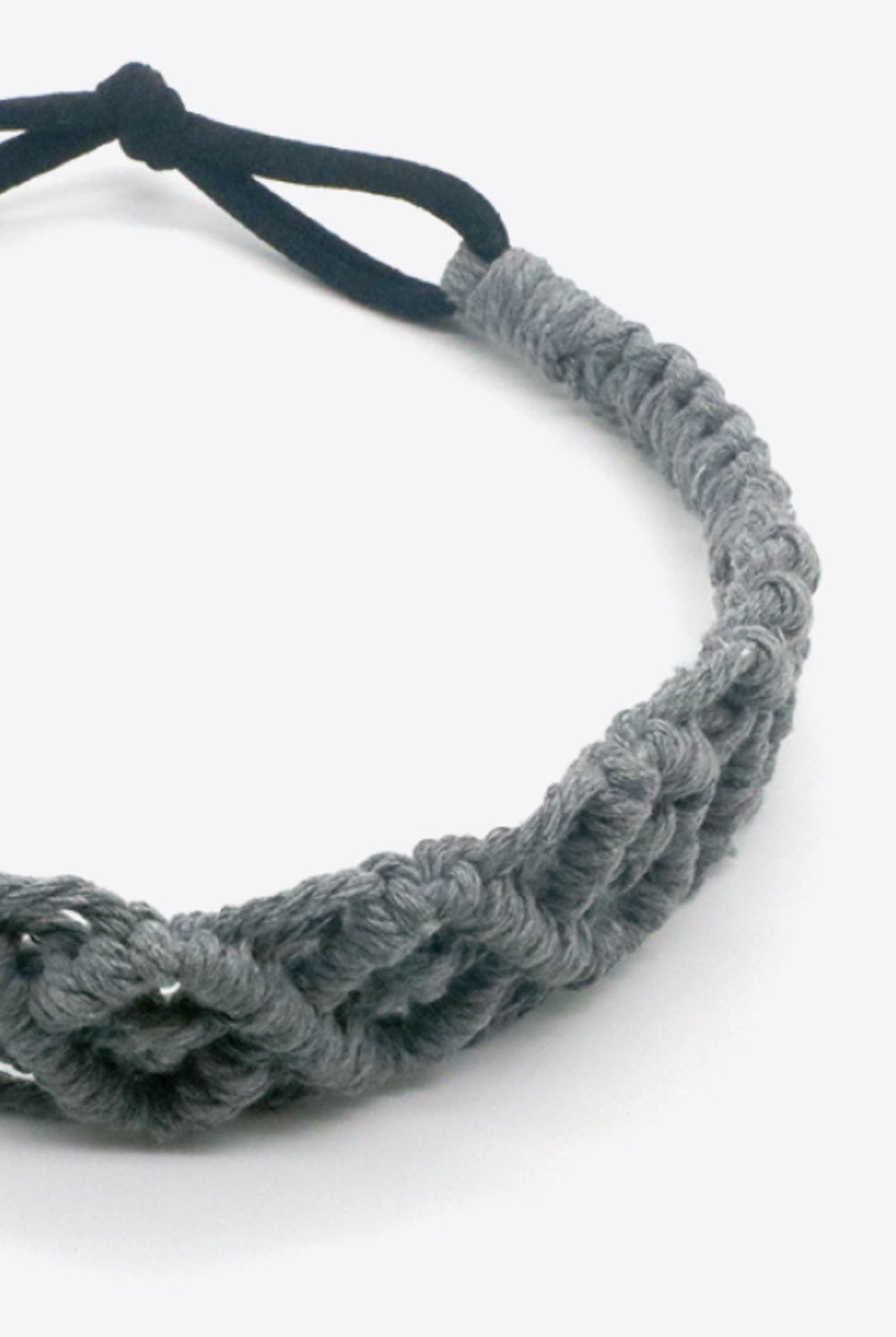 Dark Slate Gray Assorted 2-Pack Macrame Flexible Headband Hair Accessories