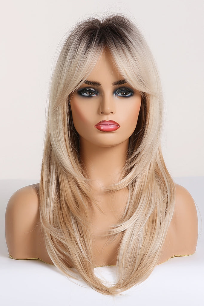 Light Gray Mid-Length Wave Synthetic Wigs 24'' Wigs