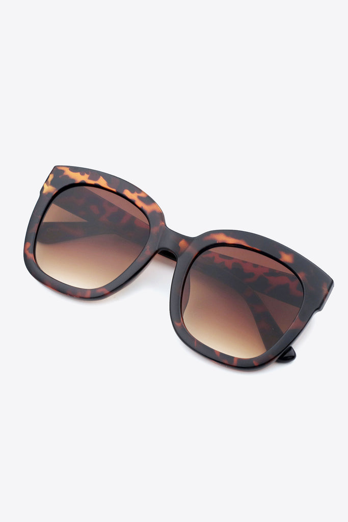 White Smoke Polycarbonate Frame Square Sunglasses Accessories