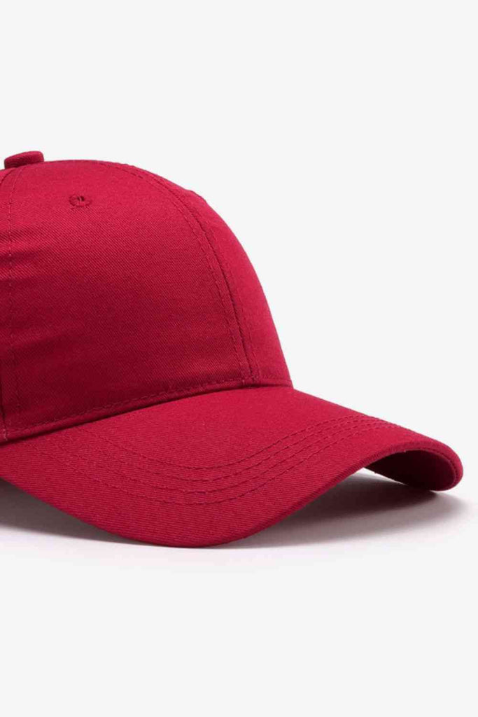 Brown Plain Adjustable Cotton Baseball Cap Gifts