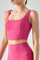 Pale Violet Red Seam Detail Sweat Absorbing Sports Tank