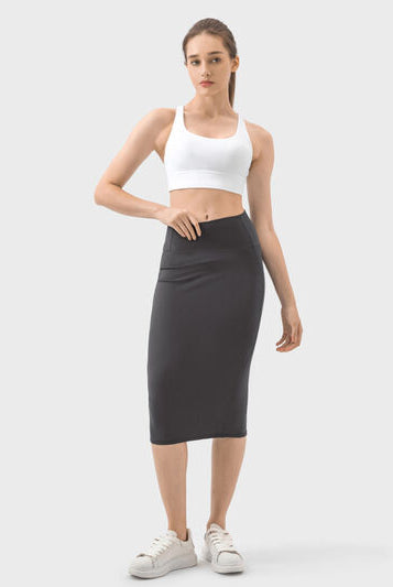 Lavender Slit Wrap Active Skirt activewear