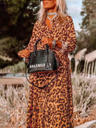 Sienna Leopard Buttoned Maxi Dress Trends