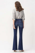 White Smoke Lovervet Full Size Joanna Midrise Flare Jeans Pants