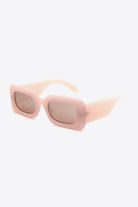 White Smoke First Of All Polycarbonate Frame Rectangle Sunglasses