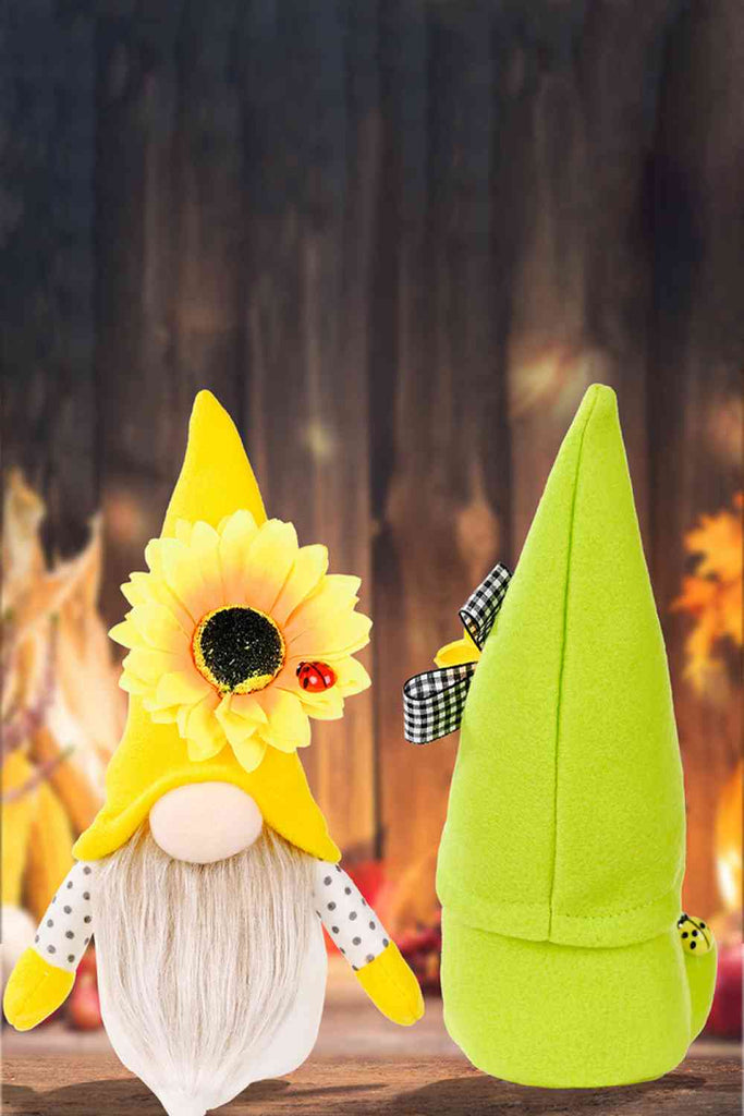 Dark Khaki Random 3-Pack Sunflower Faceless Gnomes Gifts