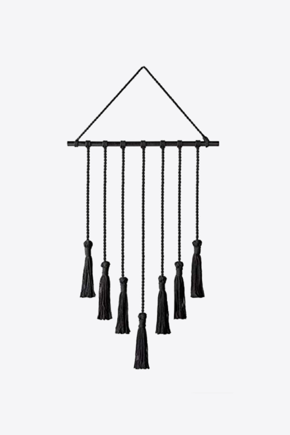 White Smoke Tassel Wall Hanging Home