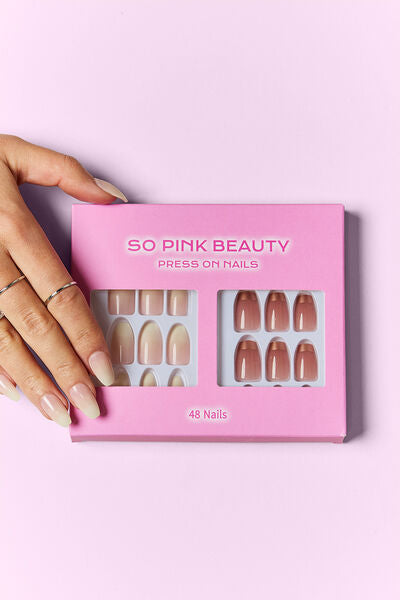 Misty Rose SO PINK BEAUTY Press On Nails 2 Packs Valentine's Day