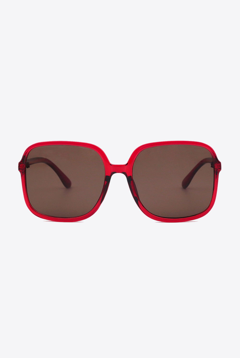 White Smoke Polycarbonate Square Sunglasses Sunglasses