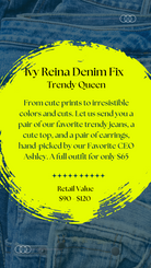 Salmon Denim Fix - Trendy Prints & Cuts Outfit Sets