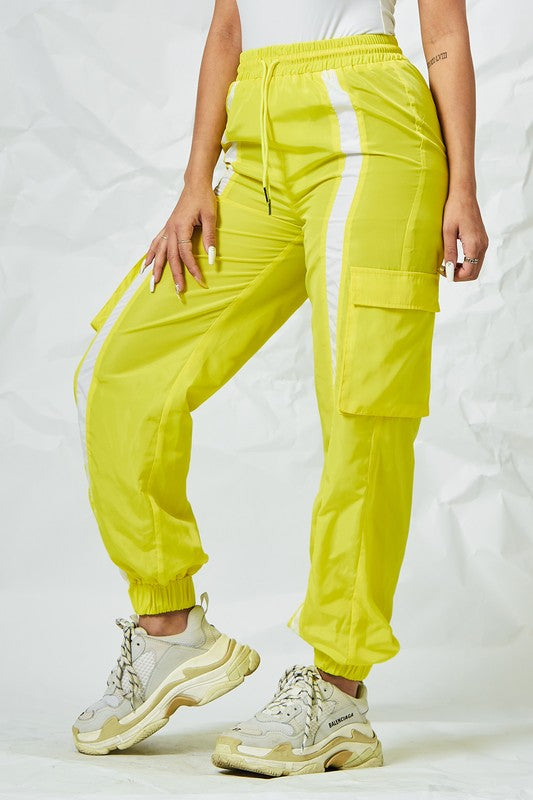 Goldenrod Maria Neon Reflective Joggers Pants