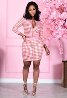 Thistle Dalia Plaid Mini Skirt Set Set Outfit Sets